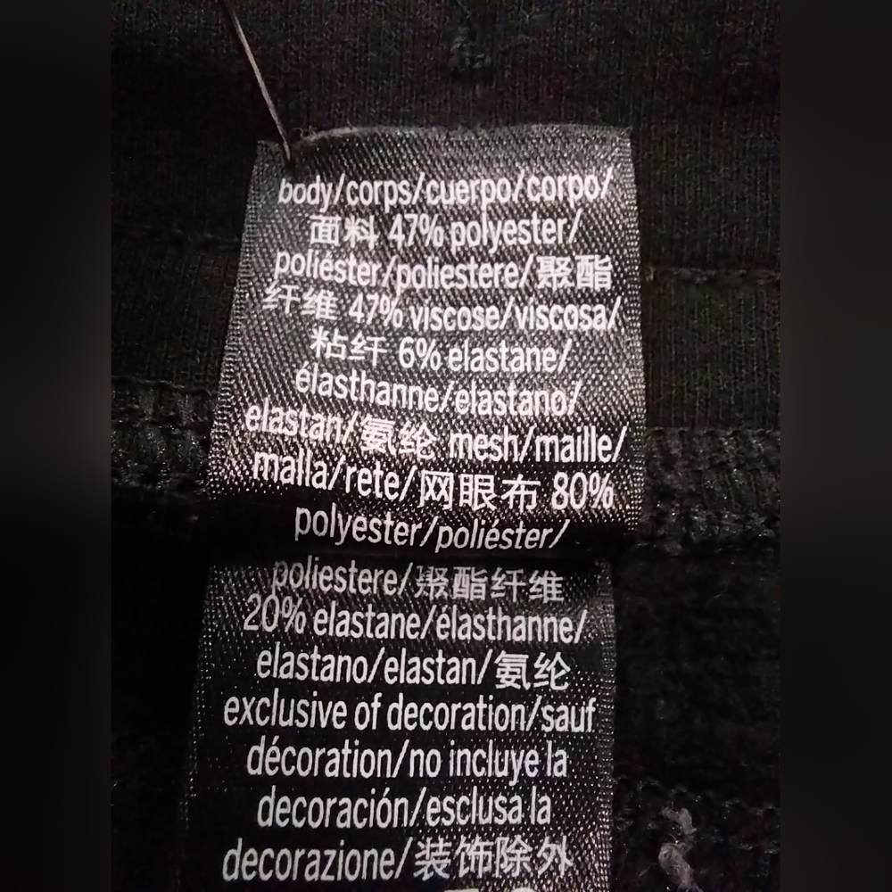 Victoria Sport Size XS Black Elastic Drawstring Waist Shorts Mesh Trim - Picture 7 of 12